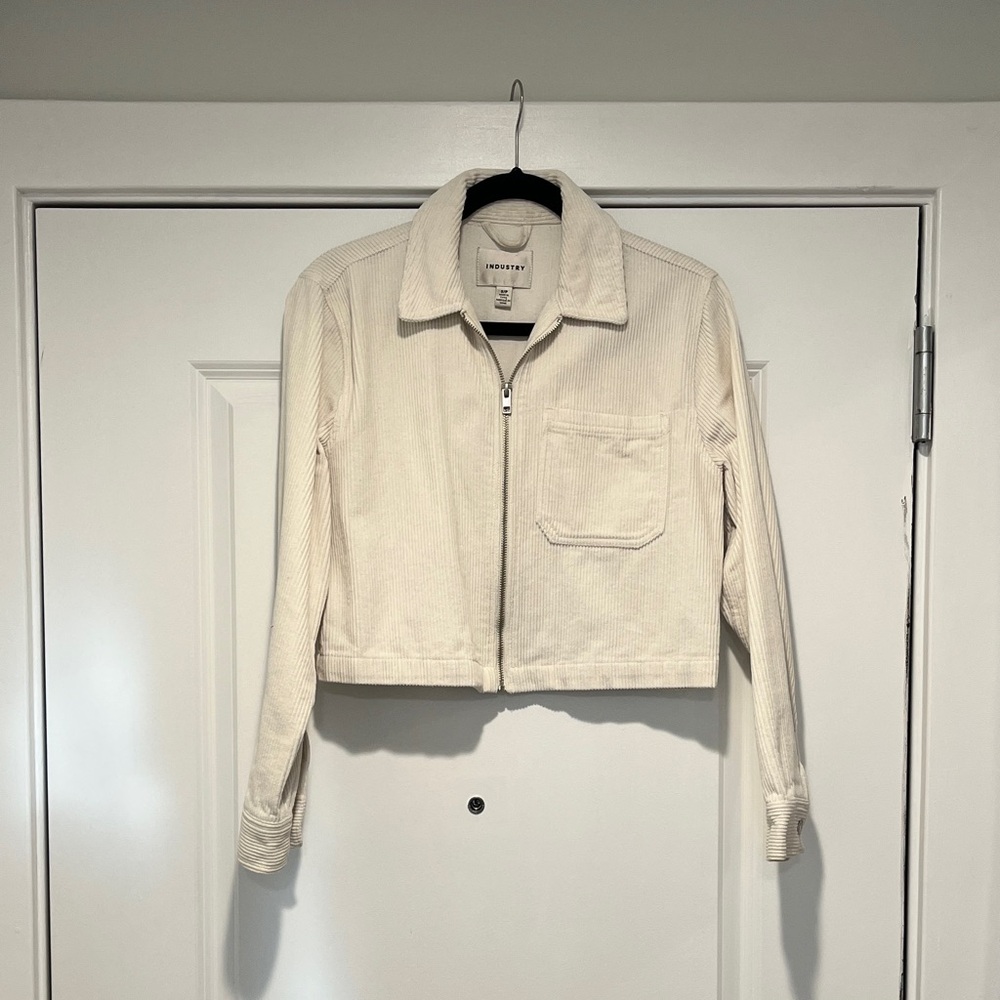 Industry Cream Corduroy Jean Jacket